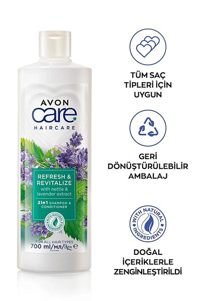 AVON Care 700 Ml Nettle and Lavender Extracts Shampoo and Conditioner