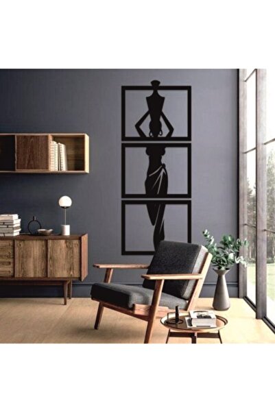 MODAT Dekoratif Duvar Süsü - Afrikalı Kadın - Lazer Kesim Ahşap Tablo