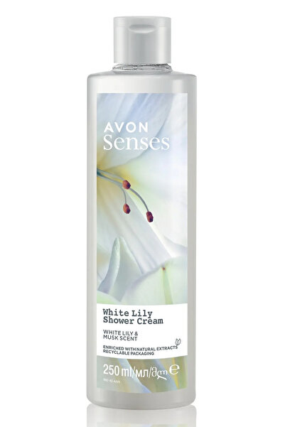 AVON Senses White Lily  Beyaz Zambak Kokulu Duş Jeli 250 Ml.