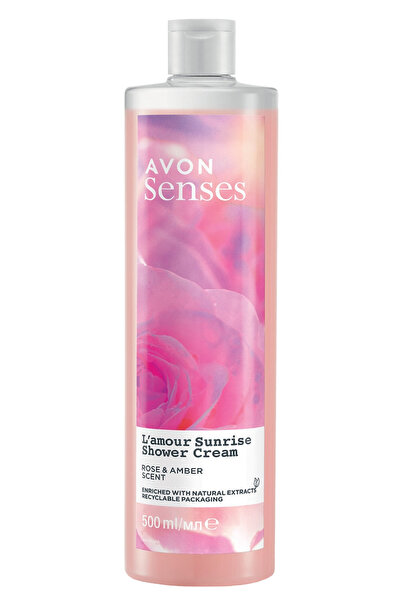 AVON Senses L'amour Sunrise Gül Ve Amber Kokulu Krem Duş Jeli 500 Ml.