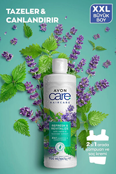 AVON Care Isırgan Otu Ve Lavanta Özleri Içeren Şampuan Ve Saç Kremi 700 Ml.