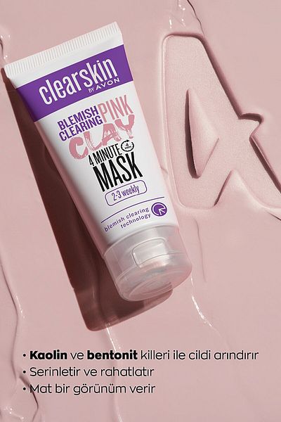 AVON Clearskin Blemish Clearing Anti-Blemish Pink Clay Face Mask 75 Ml