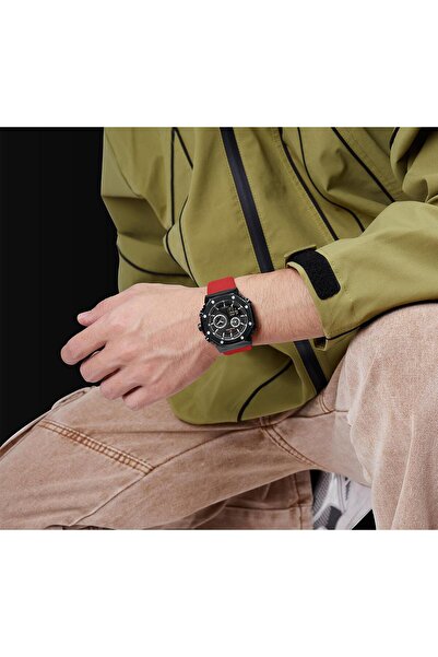 Naviforce New Model Digital Analog Alarm Illuminated Sports Wristwatch