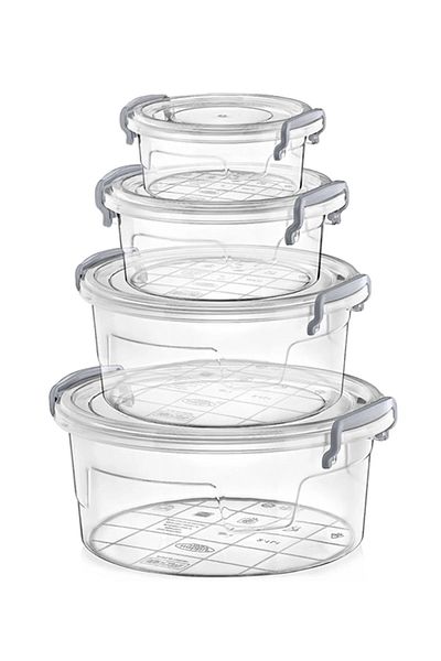 RNL04 4-PIECE ROUND STORAGE BOX (0.6+1.2+2.1+3.4 LT)