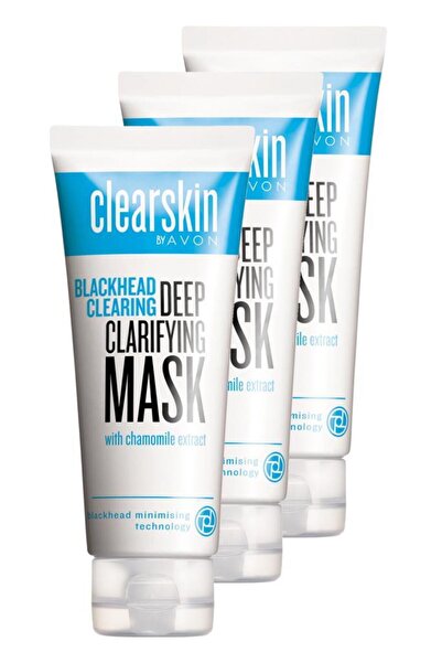 AVON Clearskin Siyah Noktalar İçin Maske 75 Ml. Üçlü Set