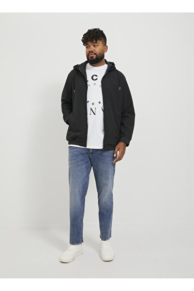 Jack & Jones Siyah Erkek Mont 12236331_JJEBASIC SOFTSHELL HOOD NO