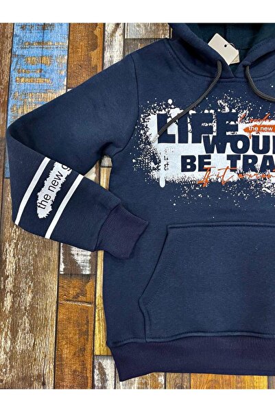 Esterella Φούτερ με κουκούλα για αγόρι/Τσέπη καγκουρό με 3 νήματα