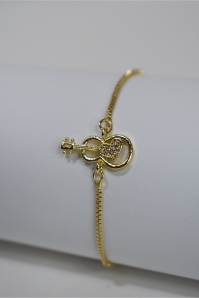 takimaster سوار مصعد من حجر الزركون على شكل جيتار