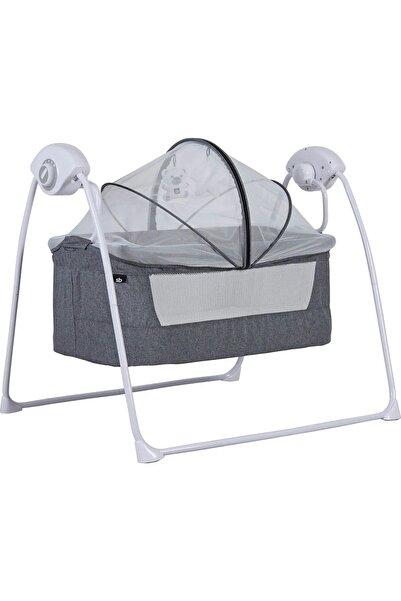 TURHAN BEBE Zaman Ayarlı 12 Farklı Müzik Pilli Kablolu Cibinlikli Anne Yanı Otomatik Elektrikli Beşik