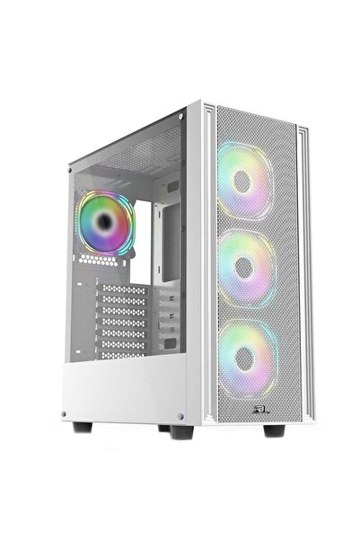 Power Boost X-12B USB 3.0 MESH 4 x120mm ARGB FANLI BEYAZ KASA