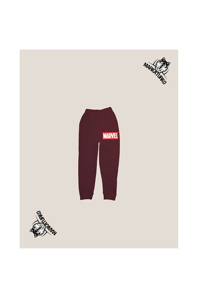 MarkaTurko Παιδική φόρμα με στάμπα unisex Special Design Βαμβακερή μπορντό
