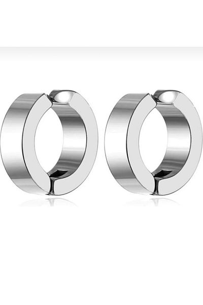 Fynbos Stainless Steel Compression Unisex Non-Perforated Steel Cartilage Earrings (single)