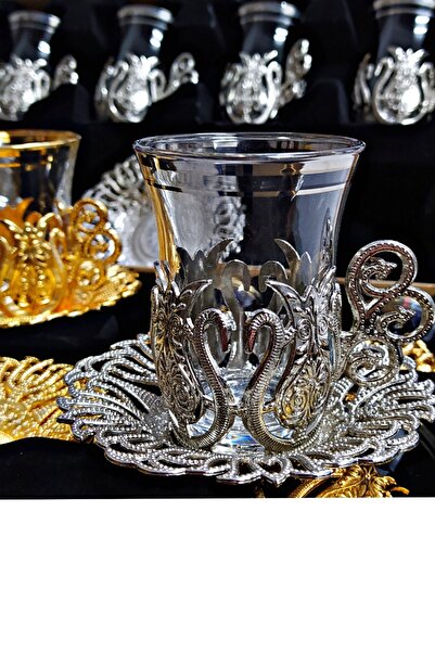 bigiyin 6 Adet Çay Bardak Seti Otantik Çay Bardağı Sunumluk Çay Bardakları