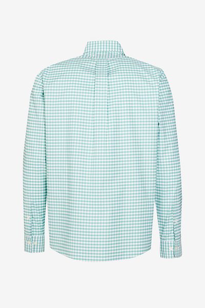 BROOKS BROTHERS Ανδρικό πράσινο πουκάμισο κανονικής εφαρμογής χωρίς σιδέρωμα