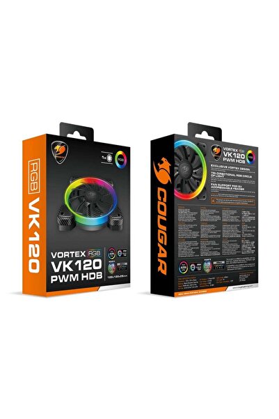 Cougar VORTEX VK120 1x120mm ARGB HDB KASA FANI