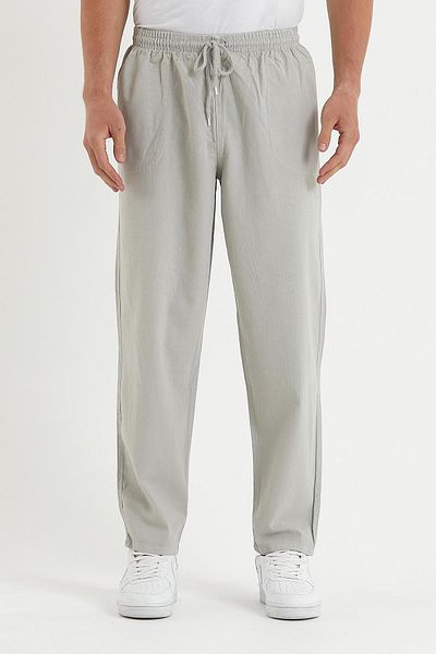 COMBİNE MİCHAİL Ανδρικό παντελόνι Jogger σε γκρι χρώμα Basic Relaxed Fit