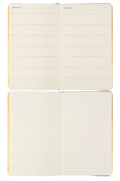 Victoria's Journals دفتر ملاحظات بغطاء صلب من جلد الغزال موناكو، ورق عاجي 100 جرام192 ورقة، 13x21 سم
