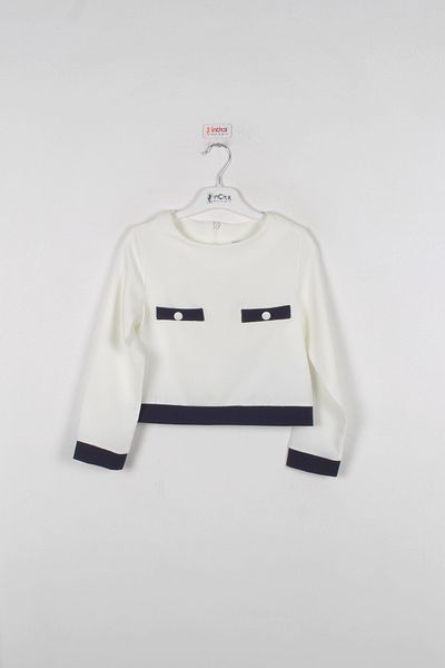 incity Κοριτσίστικη μπλούζα Ecruya Navy Blue Piece με λεπτομέρειες