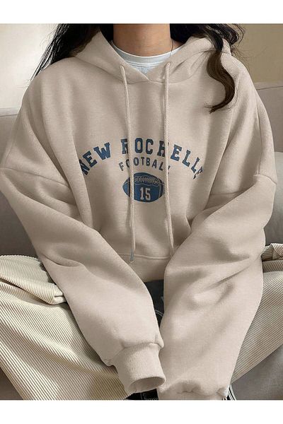 Adrift Unisex Women/Men DAZY Kpop Letter Graphic Drop Shoulder Drawstring Hoodie