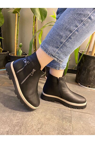Puchka Leather Cute Kadın Bot