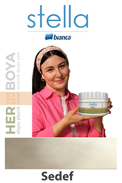 Bianca Stella Su Bazlı Saf Akrilik Boya Metal Ve Ahşap Özel Renkler