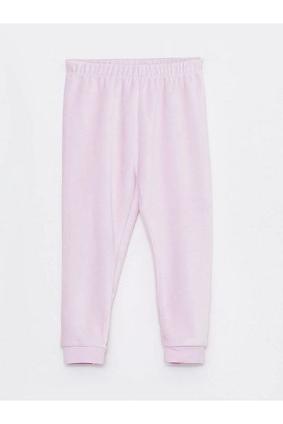 LC Waikiki LCW baby Elastic Waist Velvet Baby Girl Pajama Bottom 2-Piece