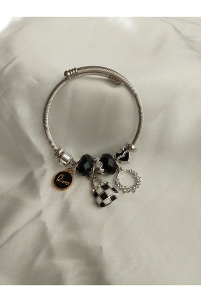 BLUNCHSTORE CHARMING STONE STEEL BRACELET