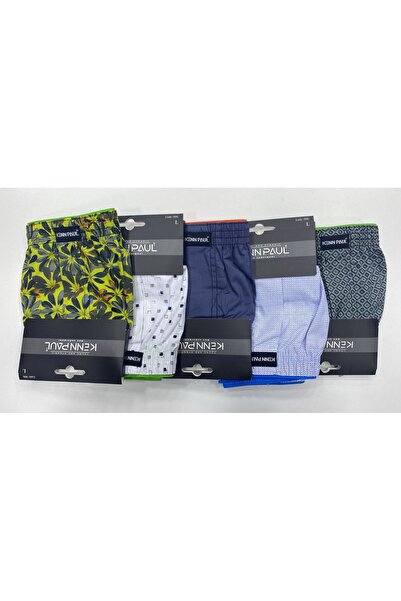 Kennpaul ***006, 4'lü Paket Erkek Kalıtelı Havlu Belli Mix Paket Poplin Boxer Short.