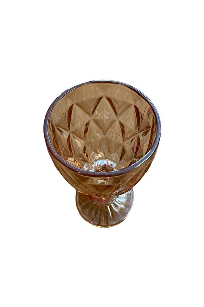 Kitchen Design Lab Rose Gold Cam Bardak,Meşrubat,İçecek Bardak Seti 6 Adet