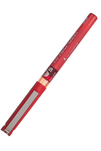 Pilot PİLOT V5 Hİ-TECPOİNT 0.5 MM SIVI MÜREKKEPLİ ROLLERBALL KALEM – KIRMIZI