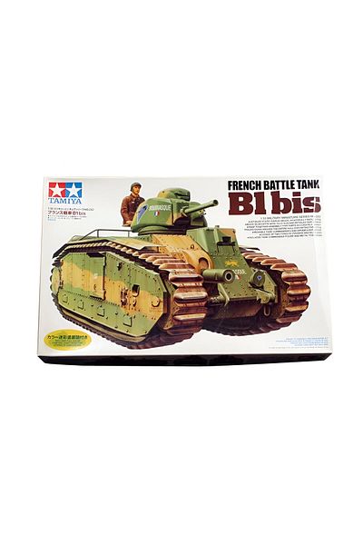 TAMIYA 1/35 French B1 bis Plastic Tank Model Kit, Disassembled Hobby Set