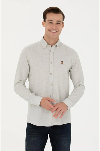 U.S. Polo Assn. U.S. Polo Assn. Erkek Uzun Kollu Basic Gömlek G081SZ004.000.1672287.VR014 TEKSPOR