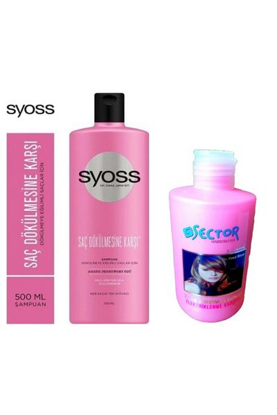 Syoss 500 مل شامبو تصفيف الشعر + سلسلة 24/7 ضد تساقط الشعر