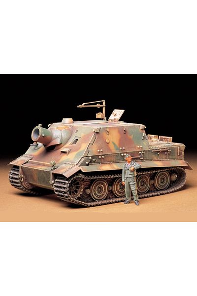 TAMIYA 1/35 German Sturmtiger 38cm Assault Mortar Plastic Tank Model Kit, Disassembled Hobby Set