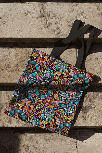 BAMBAŞKA MODA قماش هواية مطبوع رقمي يمكنك صنعه بنفسك (كيرلنت، غطاء حائط، حقيبة إلخ.)