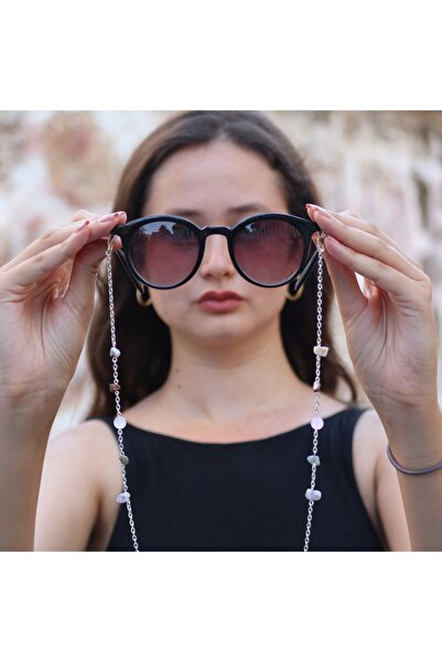 LightCrop سلسلة نظارة برج السرطان بحجر طبيعي - العقيق - عين النمر - لابرادوري...