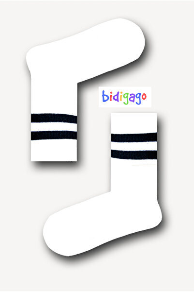 Bidigago جوارب رياضية مخططة للجنسين للتنس