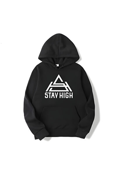 MAGORS Svartt WEAR Hanorac cu mânecă lungă din bumbac imprimat Stay High