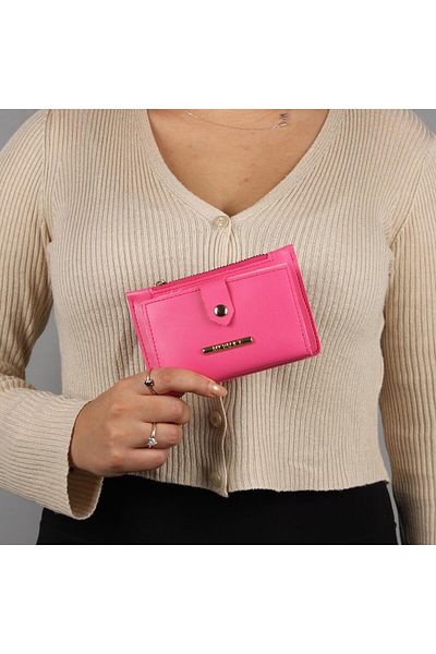 My Valice Women's Leather Wallet and Card Holder 1626 Pink