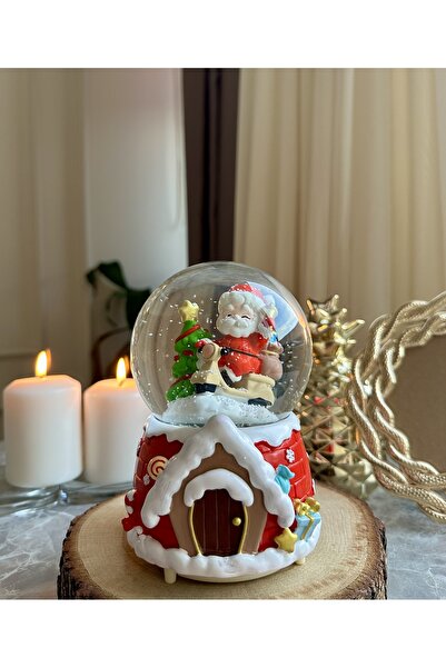 nesever store Mega Boy Yılbaşı Kar Küresi Otomatik Püskürtmeli Özel Yılbaşı M...