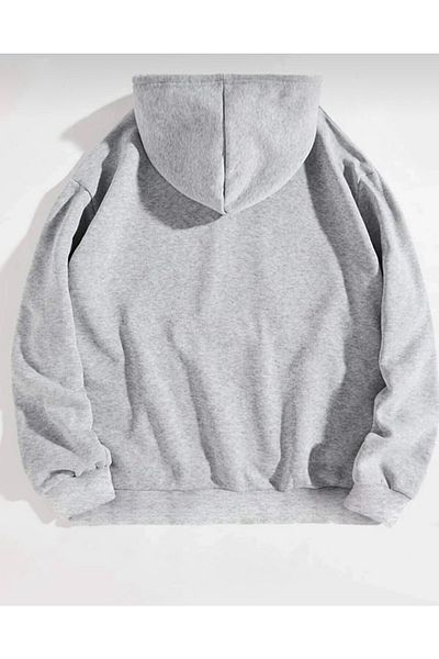 Josette Φούτερ με κουκούλα Unisex Grey Butterfly Change με στάμπα