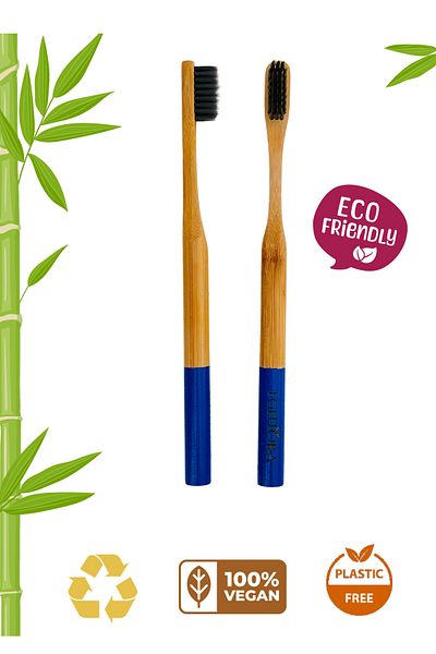 Egeflora Bamboo Toothbrush Adult Blue