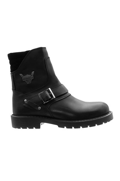 SELİN SOYLU Men's Genuine Leather Laceless Boots, Fur Boots, Zippered Boots