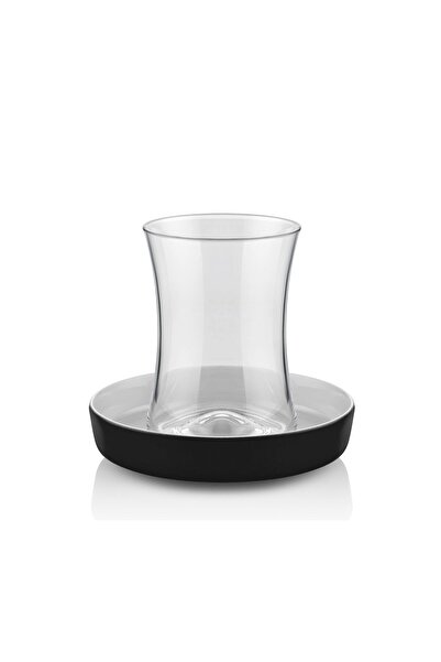 Koleksiyon Istanbul Kahvaltı Siyah Çay Bardağı Seti 6 Lı