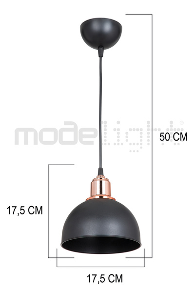 Modelight BELLA TEKLİ SARKIT SİYAH SALON-OTURMA ODASI-ÇOCUK ODASI-YEMEK-YATAK ODASI--ANTRE-MUTFAK