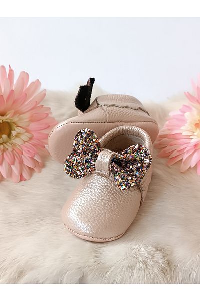 Hodore Sofia Salmon Genuine Leather Baby Loafers