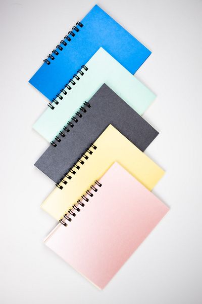 shopifav Blocnotes colorat A6 10x14 Blocnotes cu dimensiunea de buzunar de 5 bucăți