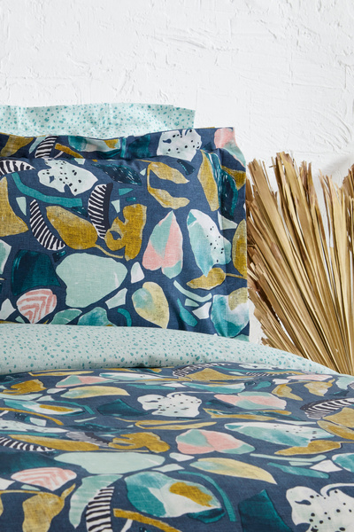 Sarah Anderson Era Одномісний комплект постільної білизни Indigo