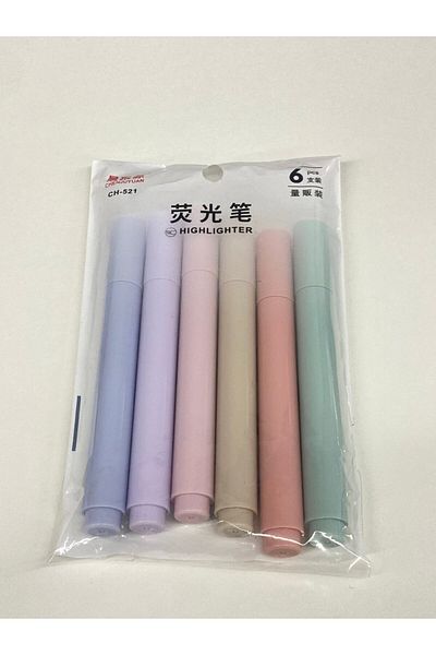 Concord Pastel Mold Colors Highlighter Set of 6