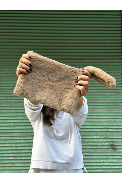 Hedwig Design Дамска плюшена/мечтана чанта с цип и подплата